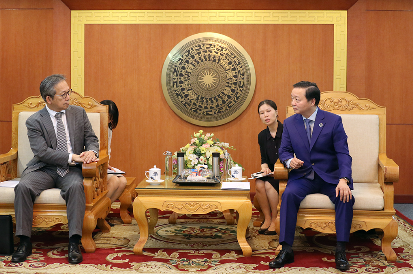  Bộ trưởng Trần Hồng Hà làm việc với Đại sứ Nhật Bản